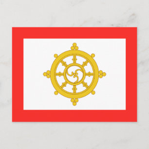 Vlag van het Koninkrijk Sikkim Briefkaart