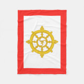 Vlag van het Koninkrijk Sikkim Fleece Deken (Voorkant)