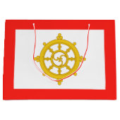 Vlag van het Koninkrijk Sikkim Groot Cadeauzakje (Voorkant)