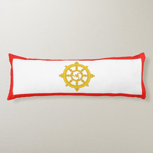 Vlag van het Koninkrijk Sikkim Lichaamskussen (Voorkant)