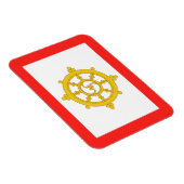 Vlag van het Koninkrijk Sikkim Magneet (Rechterzijde)