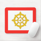 Vlag van het Koninkrijk Sikkim Muismat (Met muis)