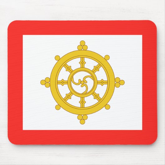 Vlag van het Koninkrijk Sikkim Muismat (Voorkant)