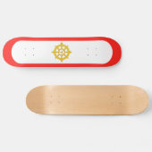 Vlag van het Koninkrijk Sikkim Persoonlijk Skateboard (Horizontaal)