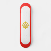 Vlag van het Koninkrijk Sikkim Persoonlijk Skateboard (Voorkant)