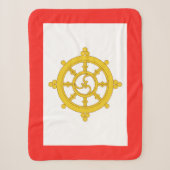 Vlag van het Koninkrijk Sikkim Sherpa Deken (Voorkant)