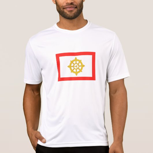 Vlag van het Koninkrijk Sikkim T-shirt (Voorkant)