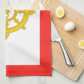 Vlag van het Koninkrijk Sikkim Theedoek (Quarter Fold)