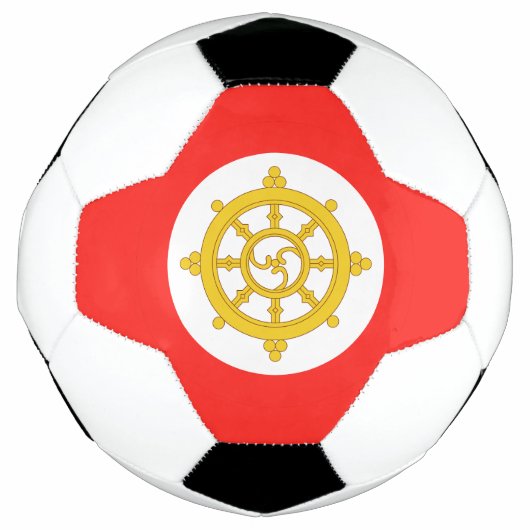 Vlag van het Koninkrijk Sikkim Voetbal (Voorkant)