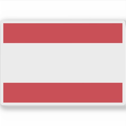 Vlag van het Koninkrijk Tahiti Sticker (Voorkant)