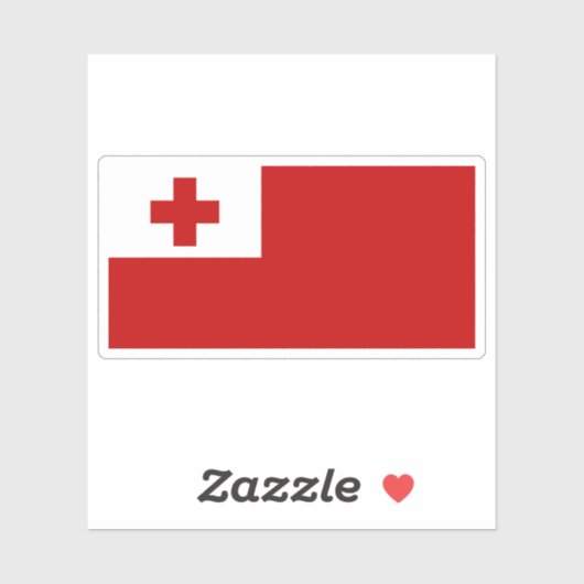 Vlag van het Koninkrijk Tonga Sticker (Vel)