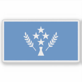 Vlag van het Koreaanse volk, Micronesië, Oceanië Sticker