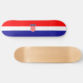 Vlag van het Kroatische skateboard (Horizontaal)