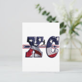 VLAG VAN HET KRUISLAND VS VAN XC GEWRAPPEERD BRIEFKAART (Staand voorkant)