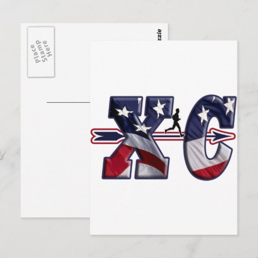 VLAG VAN HET KRUISLAND VS VAN XC GEWRAPPEERD BRIEFKAART (Voorkant / Achterkant)