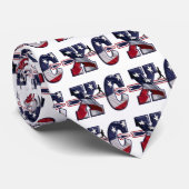 VLAG VAN HET KRUISLAND VS VAN XC GEWRAPPEERD STROPDAS (Opgerold)