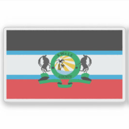 Vlag van het Kwale County, de Republiek Kenia Sticker