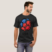 Vlag van het land USA T-shirt (Voorkant volledig)