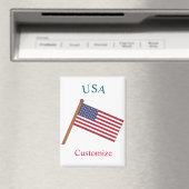 Vlag van het land USA Thunder_Cove Magneet (Insitu (Vaatwasser))