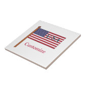 Vlag van het land USA Thunder_Cove Tegeltje (Zijkant)