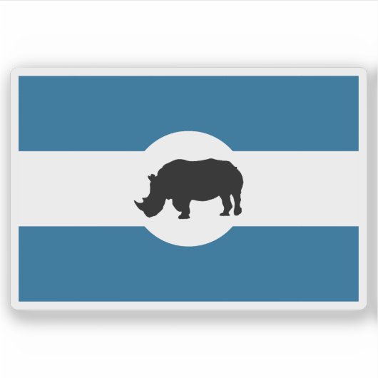 Vlag van het Lango-volk, Oeganda Sticker (Voorkant)