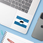 Vlag van het Lango-volk, Oeganda Sticker (Laptop met iPhone)