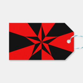 Vlag van het Libertair Socialisme Cadeaulabel