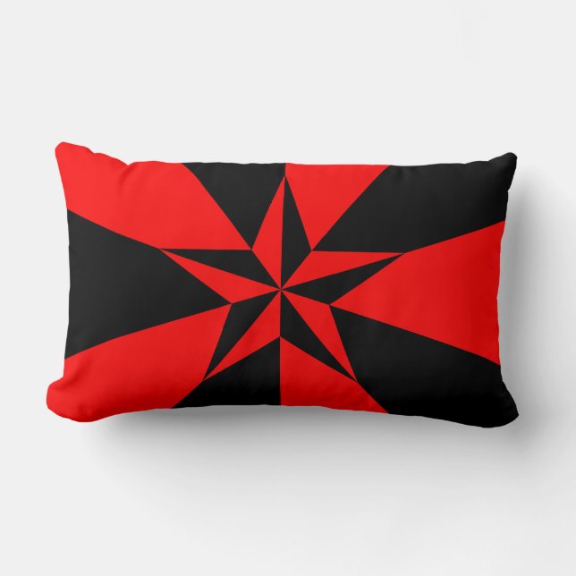 Vlag van het Libertair Socialisme Kussen (Voorkant)
