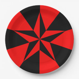 Vlag van het Libertair Socialisme Papieren Bordje