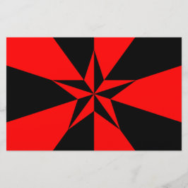 Vlag van het libertariële socialisme briefpapier