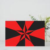 Vlag van het libertariële socialisme briefpapier (Staand voorkant)