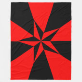 Vlag van het libertariële socialisme fleece deken (Voorkant)