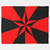 Vlag van het libertariële socialisme fleece deken (Voorkant (Horizontaal))