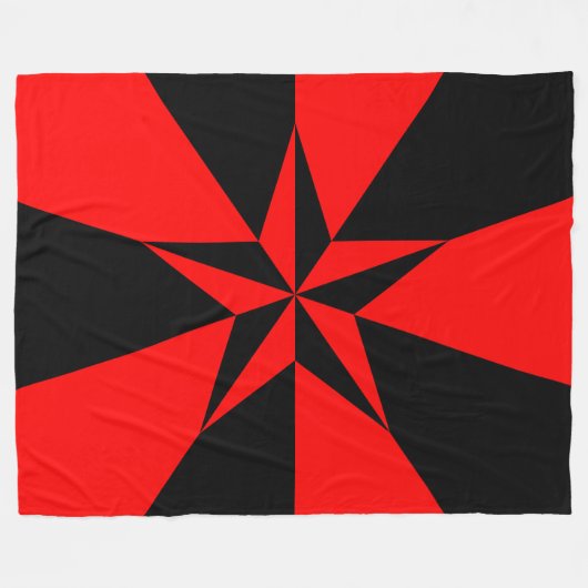 Vlag van het libertariële socialisme fleece deken (Voorkant (Horizontaal))