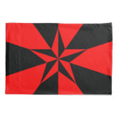 Vlag van het libertariële socialisme kussensloop (Achterkant)