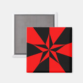 Vlag van het libertariële socialisme magneet (Voorkant / Achterkant)