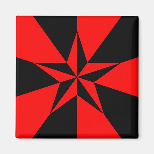 Vlag van het libertariële socialisme magneet (Voorkant)