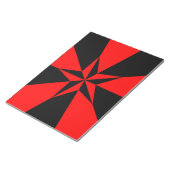 Vlag van het libertariële socialisme notitieblok (Schuin)