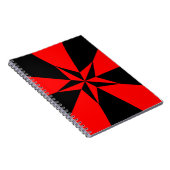 Vlag van het libertariële socialisme notitieboek (Rechterzijde)