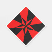 Vlag van het libertariële socialisme servet (Hoek)