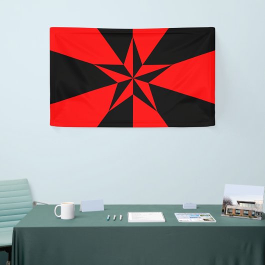 Vlag van het libertariële socialisme spandoek (Beurs)