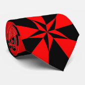 Vlag van het libertariële socialisme stropdas (Opgerold)