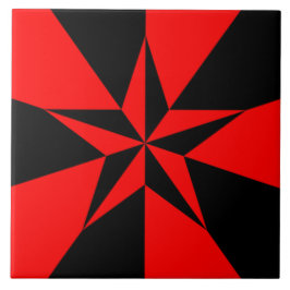 Vlag van het libertariële socialisme tegeltje