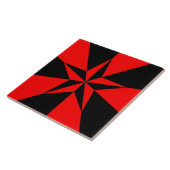 Vlag van het libertariële socialisme tegeltje (Zijkant)