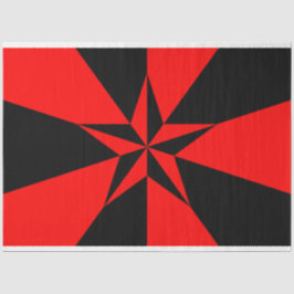 Vlag van het libertariële socialisme tissuepapier