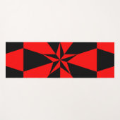 Vlag van het libertariële socialisme yogamat (Voorkant (horizontaal))