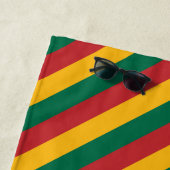 Vlag van het Litouwse geïnspireerde patroon van ge Strandlaken (In situ)