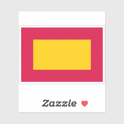 Vlag van het Mali Rijk, Afrika Sticker (Vel)