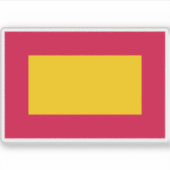 Vlag van het Mali Rijk, Afrika Sticker (Voorkant)