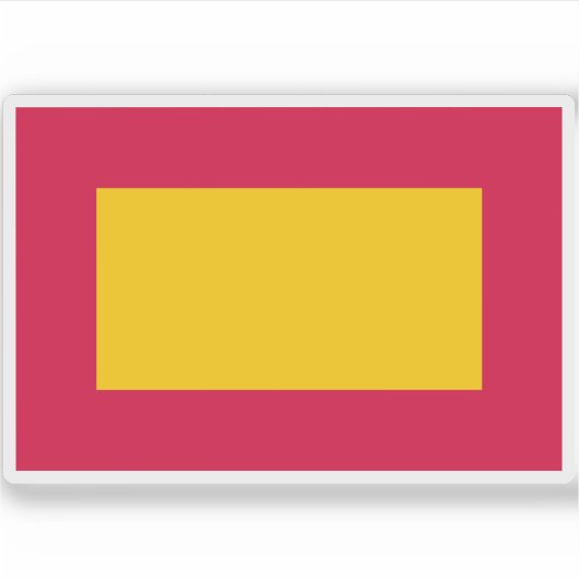 Vlag van het Mali Rijk, Afrika Sticker (Voorkant)